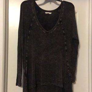 Black long sleeve top